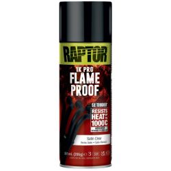 Flameproof Paint Satin Clear 1000c Raptor Aerosol 400ml